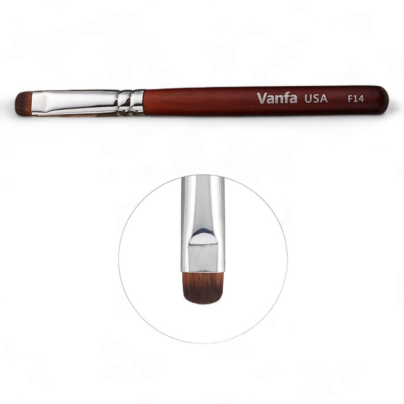 Vanfa French Brush for Nails, Clean up brush for Gel Nail Polish F14 - Image 1